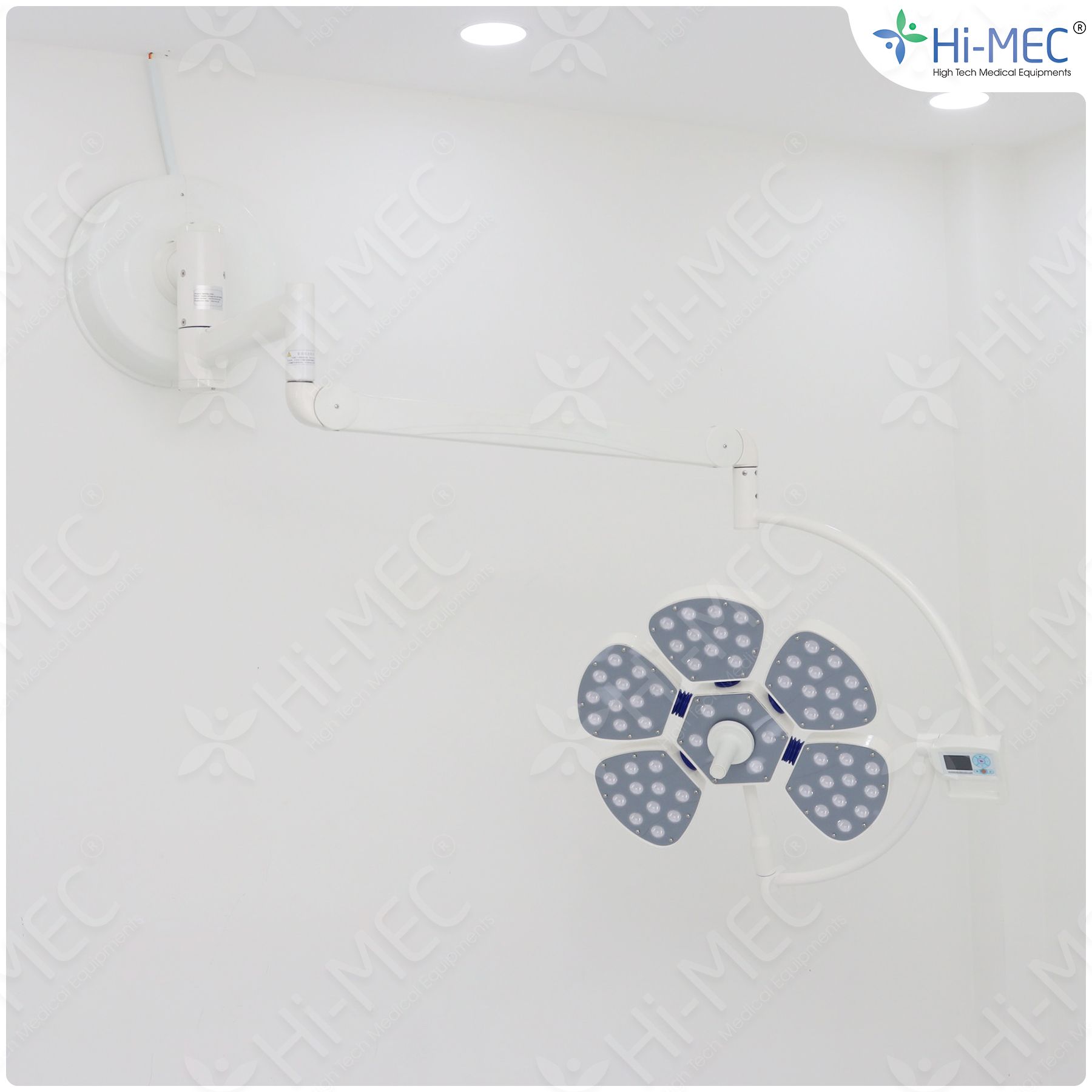 Đèn phẫu thuật Full Led bóng đơn Petal 5 treo tường
