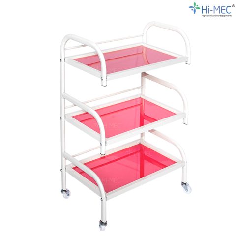 Xe đẩy spa 3 tầng mặt kính HMTL-5010