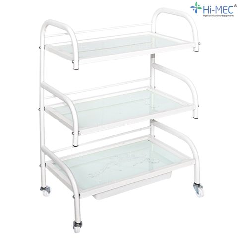 Xe đẩy spa 3 tầng mặt kính HMTL-5010