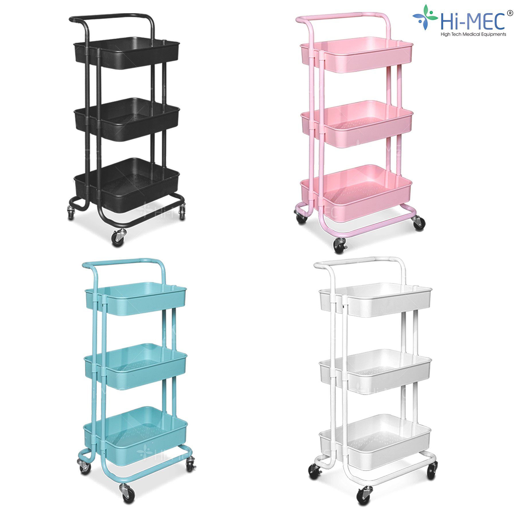 Xe đẩy spa 3 tầng nhựa ABS cao cấp HMTL-5020