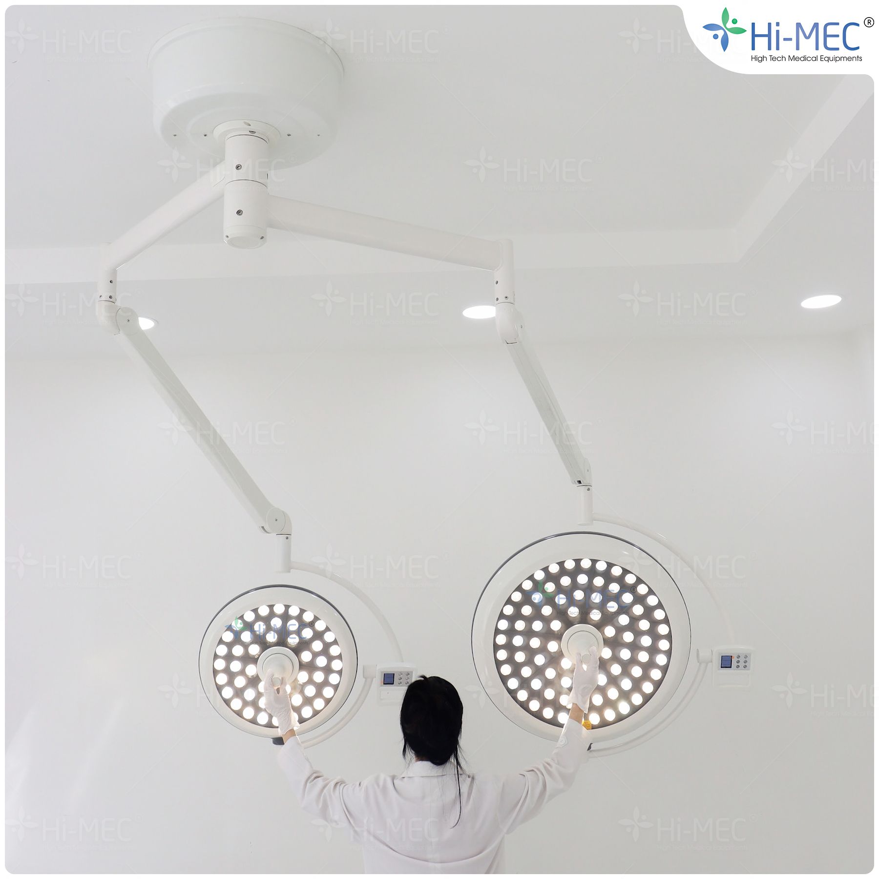 Đèn phẫu thuật Full Led bóng đôi LED700/500 treo trần