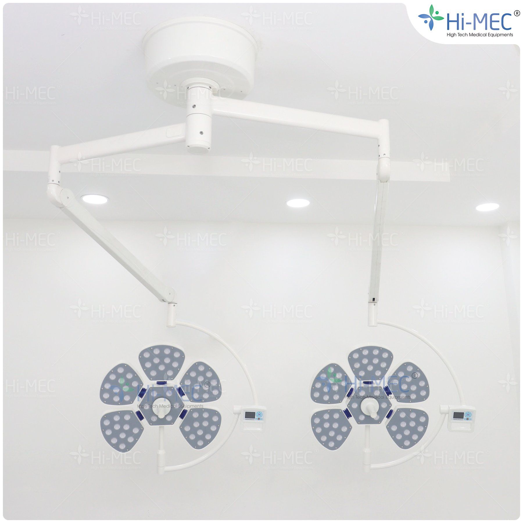 Đèn phẫu thuật Full Led bóng đôi Petal 5/5 treo trần