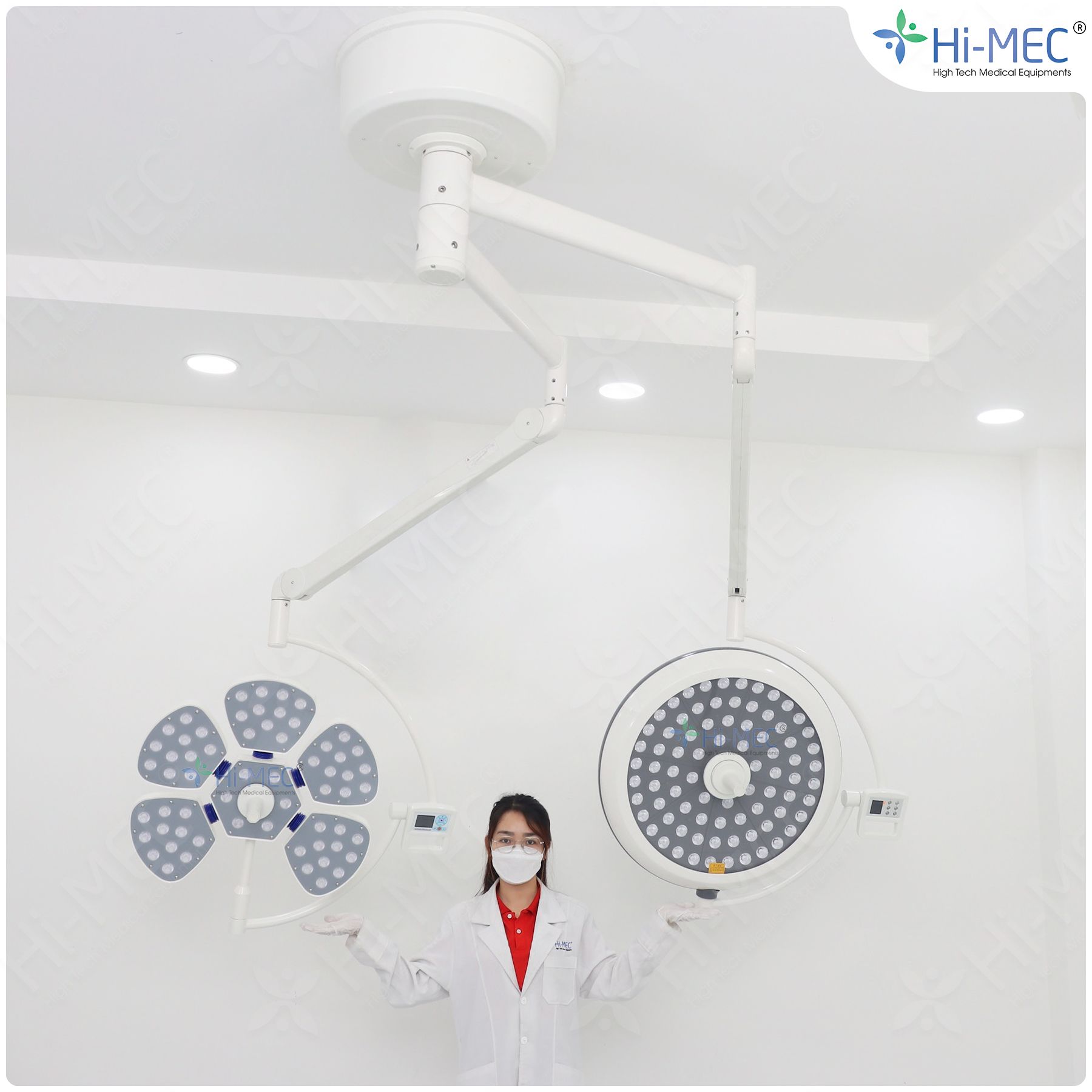 Đèn Phẫu Thuật Full Led Bóng Đôi Petal/LED700 Treo Trần