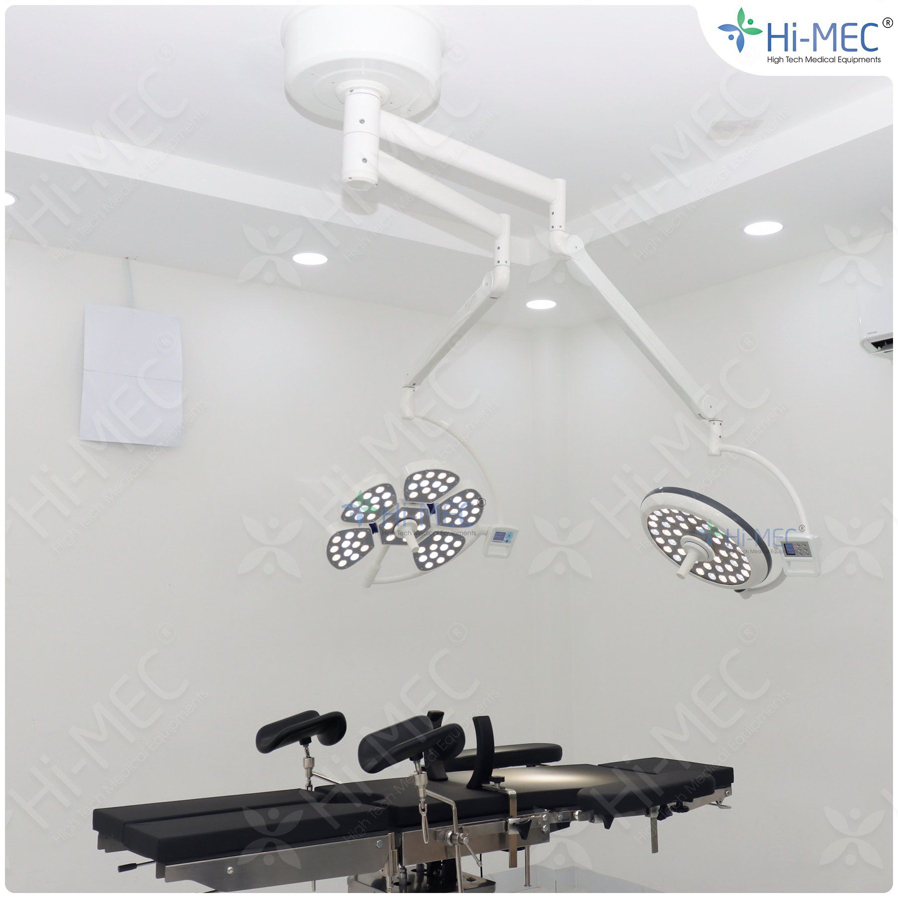 Đèn phẫu thuật Full LED Bóng Đôi Petal/500KD treo trần