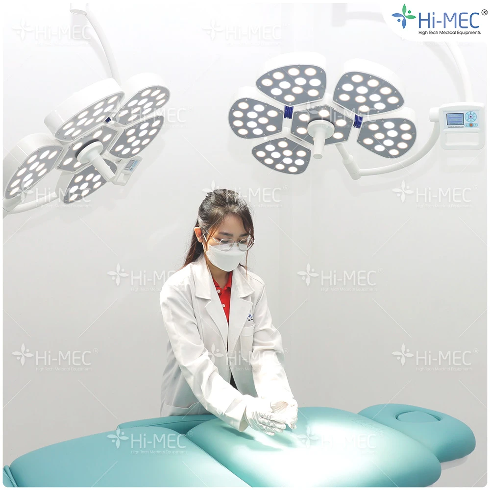 Đèn phẫu thuật Full Led bóng đôi Petal 5/5 treo trần