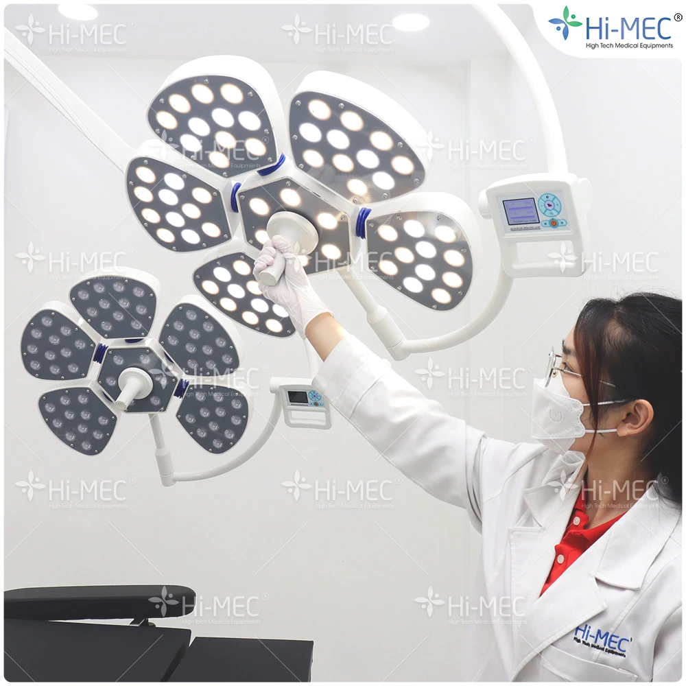 Đèn phẫu thuật Full Led bóng đôi Petal 5/5 treo trần