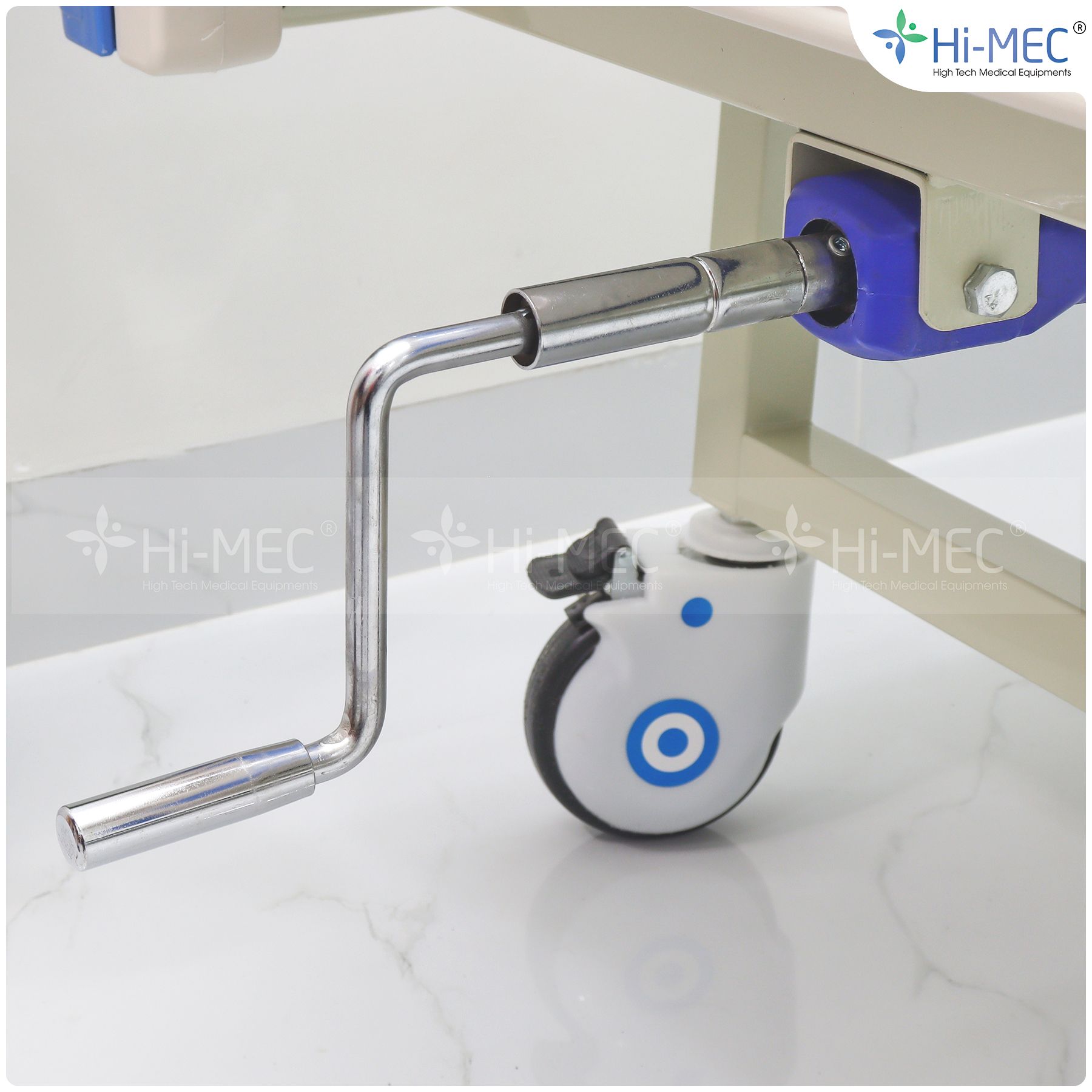 Giường bệnh nhân chỉnh cơ 1 tay quay Hi-MEC HMHB-1010