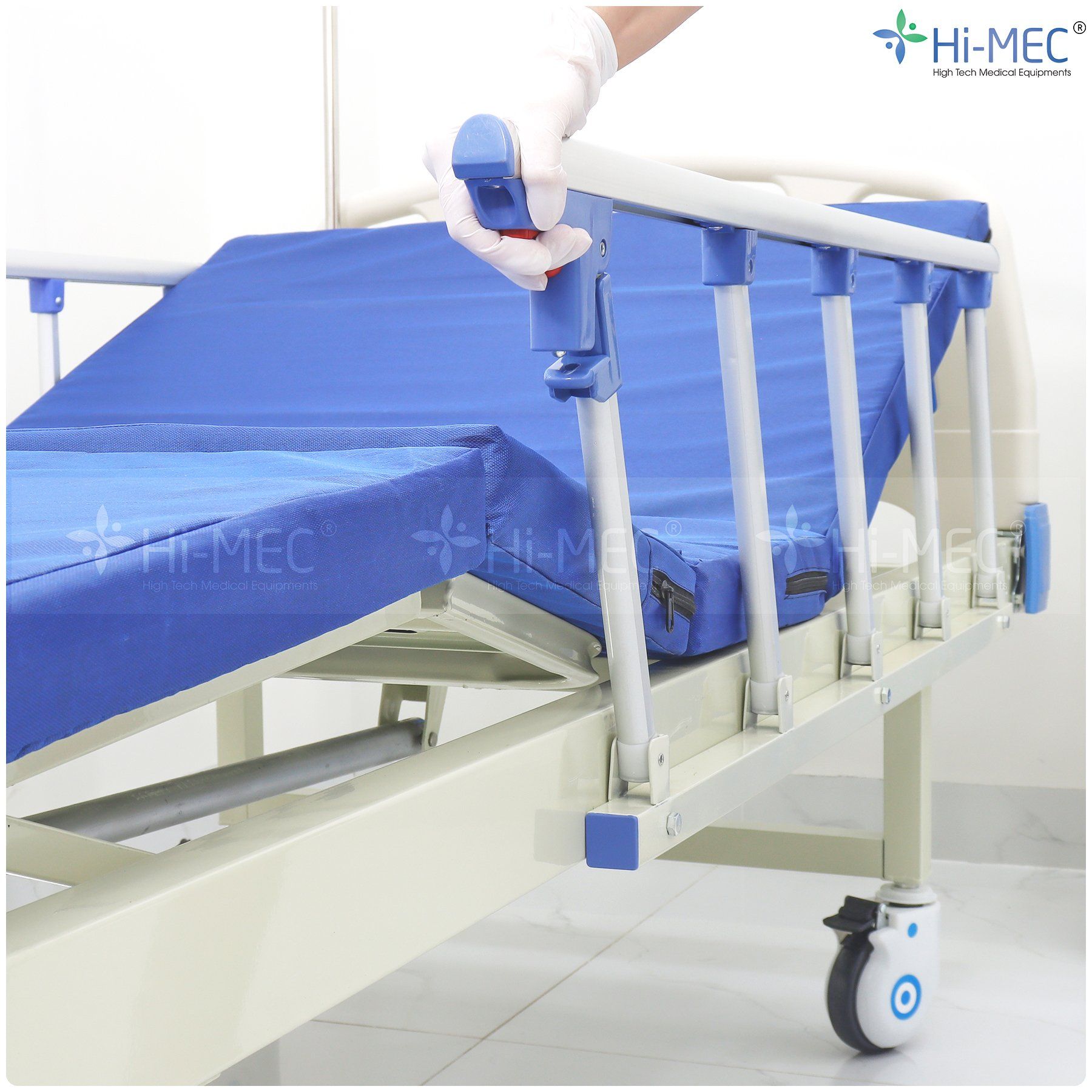 Giường bệnh nhân chỉnh cơ 1 tay quay Hi-MEC HMHB-1010